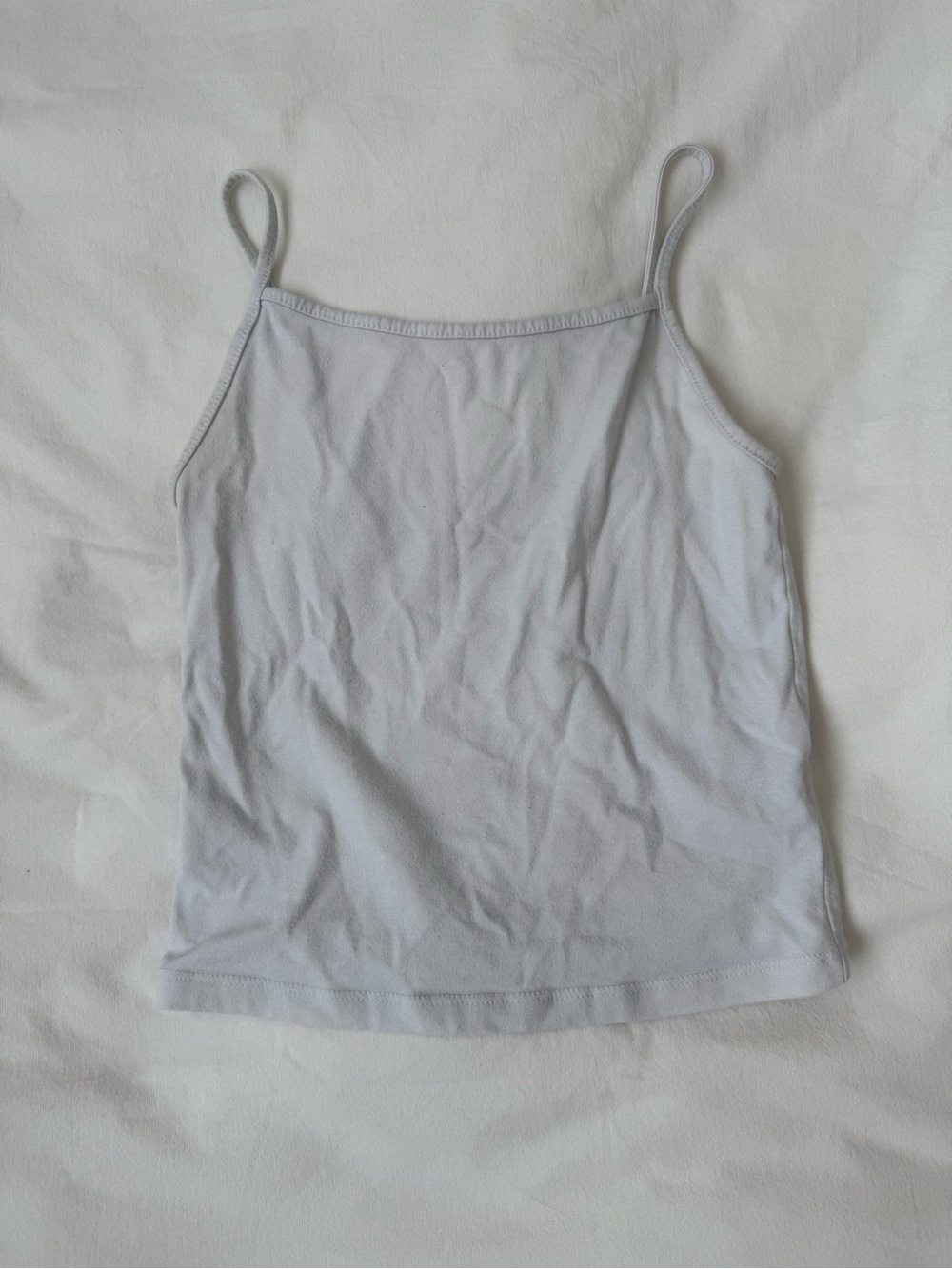 white tank top